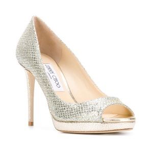 Jimmy Choo Luna 100 peep toe pumps